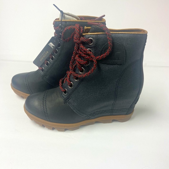 Sorel Joan of Arctic Wedge II PDX Black GUM 10 boot size 7.5 waterproof NWT - Picture 1 of 15